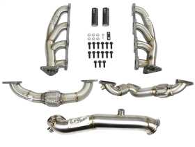 Race Series Twisted Steel Header Up-Pipes And Down-Pipe